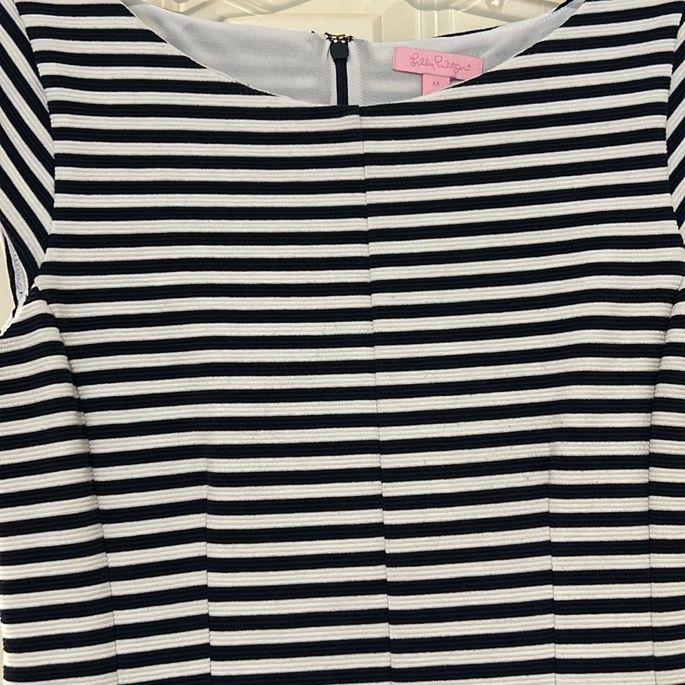 Lilly Pulitzer Brielle Navy and White Stripe Dress